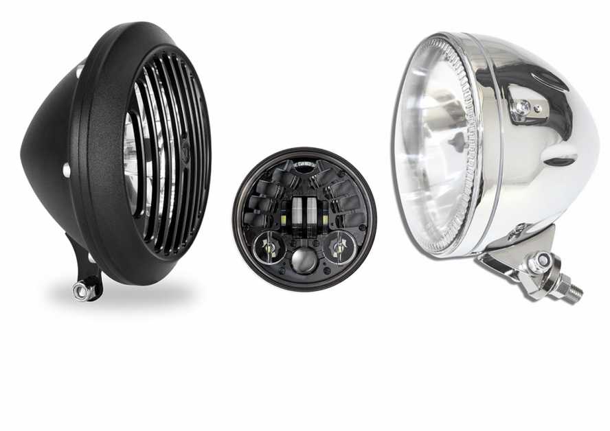Universal Motorrad 7 Scheinwerfer gehäuse Stahl Scheinwerfer Licht Eimer  für Harley Honda Yamaha LED Front scheinwerfer