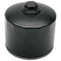 Drag Specialties Spin-On Oil Filter with Nut black  - 07120132