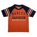 Harley-Davidson Kinder T-Shirt Motorcycle Sports schwarz/orange 8/10 - 1099347-8/10