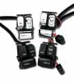 Daytona Ergonomic Handlebar Switch Kit black / white | Turnsignal switch left - 27-684