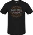 Harley-Davidson T-Shirt Line Label  - 3000719-BLCK