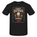 Harley-Davidson T-Shirt Down Face schwarz  - 3001690-BLCK