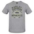 Harley-Davidson men´s T-Shirt Tall Word grey S - 3001705-HTGY-S