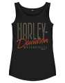 Harley-Davidson Damen Tank Top Tall H-D Script schwarz  - 3001752-BLCK