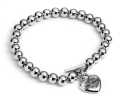 Harley-Davidson women´s Bracelet Bead Heart Logo 7.5"  - 34B00003