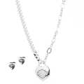 Harley-Davidson Gift Set Heart Logo Necklace/Earrings  - 34S00013