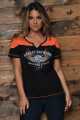 Harley-Davidson women´s T-Shirt Righteous black/orange M - 40291625-M