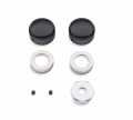 Rear Axle Nut Covers smooth black  - 43000052