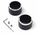 Front Axle Nut Covers black cut  - 43000212