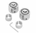 Front Axle Nut Cover Kit Willie G Skull chrome  - 43163-08A