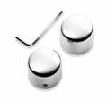 Front Axle Nut Cover Kit Billet smooth chrome  - 44116-07A