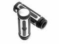 Hand Grips Chrome & Rubber small  - 56246-08