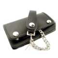 Amigaz Black Leather Biker Chain Wallet  - 563416