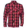 West Coast Choppers Dominator Riding Flannel Shirt red/black CE  - 577685V