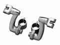 Kuryakyn Longhorn Offset Mounts with 1-1/4" Magnum Quick Clamps, chrome  - 60-5156