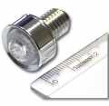 HIGHSIDER LED taillight MONO, clear lens chrome plated, dia. 18 mm chrome - 61-8400