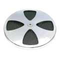 Smooth Cross Air Cleaner Cover chrome  - 62-9331