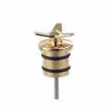 Kustom Tech Spinner Oiltank Plug - polished brass  - 69-6050