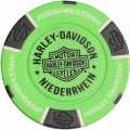 Harley-Davidson Poker Chip neon grün - 69713