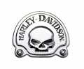 Harley-Davidson Dekoratives Skull Medaillon 3 5/8" x 3" chrom  - 91718-02