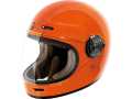Torc T-1 Retro Full Face Helmet gloss orange ECE  - 92-0368V