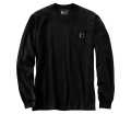 Relaxed Fit Heavyweight Long Sleeve Pocket Camo C Graphic T-Shirt, Black, XXL XXL - 92-3005