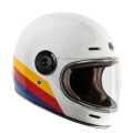 Torc T-1 Full Face Retro Helmet Full Tree white  - 92-3746V
