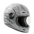 Torc T-1 Full Face Retro Helmet Blaze silver  - 92-3752V