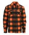 MCS Lumberjack flannel shirt checkered orange/black XL - 925359