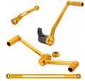 Arlen Ness Speedliner Heel/Toe Fußhebel Kit gold  - 93-0223