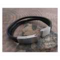 Amigaz Leather 3-Row Adjustable Bracelet  - 955318