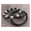 Amigaz Stone Skull Bead & Cord Bracelet Set  - 955322