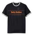 Harley-Davidson T-Shirt #1 Racing Ringer schwarz  - 96042-24VM
