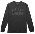 Harley-Davidson men´s Henley Shirt Staple dark grey  - 96092-23VM