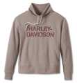 Harley-Davidson Damen Sweatshirt Rise Funnelneck grau  - 96103-24VW
