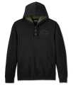 Harley-Davidson men´s Hooded Henley Cowboy Rider black  - 96129-25VM