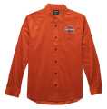 Harley-Davidson men´s Shirt Bar & Shield Corduroy orange  - 96148-23VM