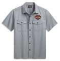 Harley-Davidson Shirt shortsleeve Bar & Shield greyblue  - 96156-23VM