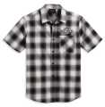 Harley-Davidson shortsleeve Shirt Balsam Plaid black/grey 2XL - 96384-23VM/022L