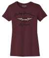 Harley-Davidson women´s T-Shirt Forever Silver Wing dark red XS - 96433-23VW/002S