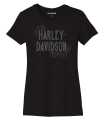 Harley-Davidson Damen T-Shirt Forever Roses schwarz S - 96439-23VW/000S