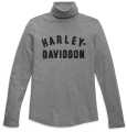 Harley-Davidson women´s Milwaukee Rib Turtleneck Grey Heather  - 96469-23VW
