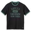 Harley-Davidson T-Shirt Racing Ringer schwarz/grün  - 96542-23VM