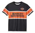 Harley-Davidson T-Shirt Burning Eagle schwarz/orange M - 96542-24VM/000M