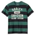 Harley-Davidson T-Shirt Racing Striped schwarz/grün  - 96587-23VM