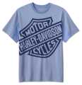 Harley-Davidson men´s T-Shirt Allegiance Performance blue  - 96822-23VM