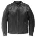 Harley-Davidson women´s Leather Jacket Electra Mandarin Collar Studded black  - 97000-22EW