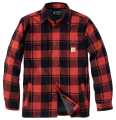 Carhartt Flannel Sherpa-Lined Shirtjacket ochre red  - 979620V