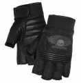 Harley-Davidson Winged Skull Fingerless Gloves  - 98277-14VM