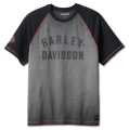 Harley-Davidson T-Shirt Iron Bond Reglan grau/schwarz  - 99001-23VM